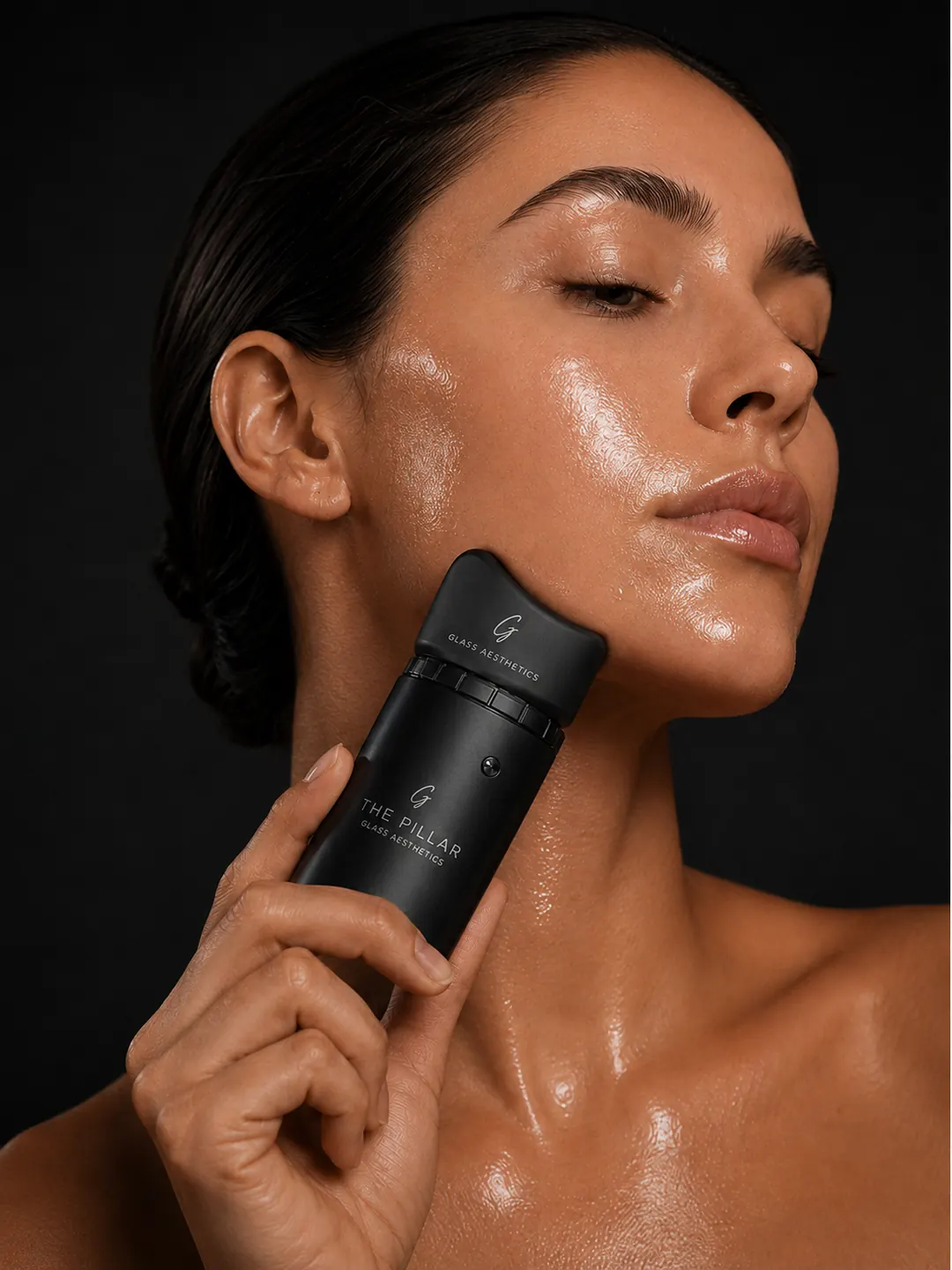Jawline cold-press application
